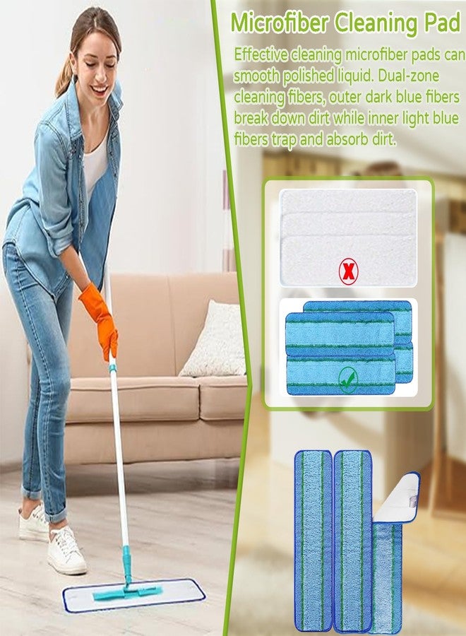 EPLZON 3 Pack Washable & Reusable Microfiber Deep Cleaning Pads for Bona Family of Mops Replacement 18 Inch Used for Hard Surface Floors Cleaning - Image 3